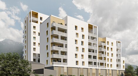 Programme immobilier neuf L'ELEGANCE - Echirolles : Appartements T2–T4 avec balcons, vues montagne et isolation RT2012 en pleine nature (38130) - Référence : 10951