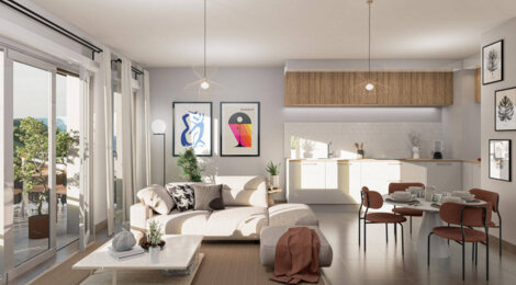 Programme immobilier neuf Domaine de la Frange Verte - Tranche 3 - BAT E&F - Échirolles quartier pavillonnaire calme à deux pas du centre (38130) - Référence : 13831