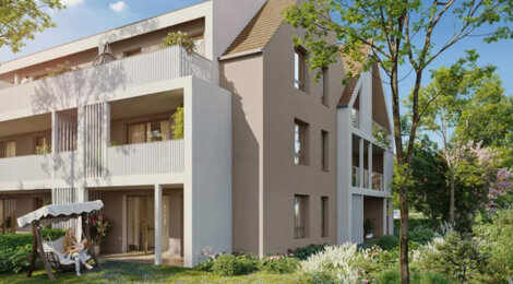 Programme immobilier neuf COTE CANAL - Eckwersheim, une résidence verdoyante proche Strasbourg et A4 (67550) - Référence : 17679