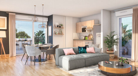 Programme immobilier neuf LES SOUHAITS -  Elbeuf : appartements neufs du 2 au 4 pièces en bords de Seine (76500) - Référence : 15287