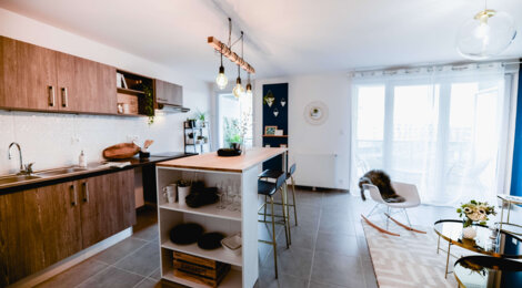 Programme immobilier neuf LES SOUHAITS -  Elbeuf : appartements neufs du 2 au 4 pièces en bords de Seine (76500) - Référence : 15287