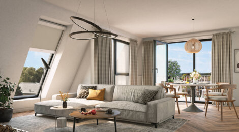 Programme immobilier neuf La Résidence du Parc - Emmerin : appartements neufs du 2 au 4 pièces en centre-ville proche de Lille (59320) - Référence : 9939