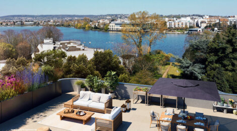 Programme immobilier neuf LAC EN SCÈNE - Enghien-les-Bains : Appartements studio–T6 avec toits-terrasses et vue sur le lac proche des espaces naturels (95880) - Référence : 14197