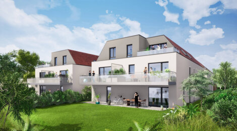 Programme immobilier neuf L'EDEN - Entzheim : appartements neufs du 2 au 5 pièces en plein cœur du village (67960) - Référence : 7794