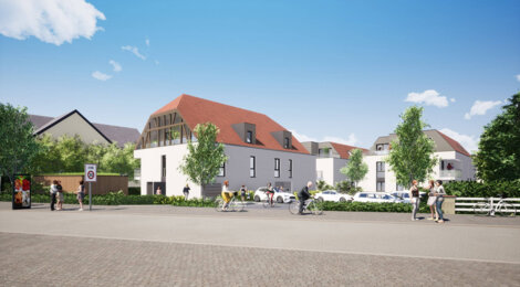 Programme immobilier neuf L'EDEN - Entzheim : appartements neufs du 2 au 5 pièces en plein cœur du village (67960) - Référence : 7794