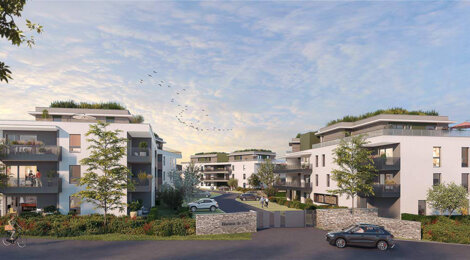 Programme immobilier neuf HORIZON DE JADE - Epagny Metz-Tessy : Appartements T2–T4 avec jardins privatifs, espaces paysagers et proximité cœur de ville (74330) - Référence : 6974