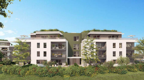 Programme immobilier neuf HORIZON DE JADE - Epagny Metz-Tessy : Appartements T2–T4 avec jardins privatifs, espaces paysagers et proximité cœur de ville (74330) - Référence : 6974