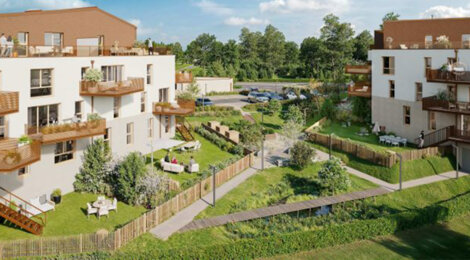 Programme immobilier neuf Oryza - Épron résidence neuve avec espaces verts partagés (14610) - Référence : 14515