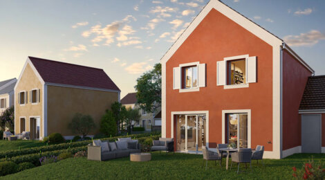 Programme immobilier neuf DOMAINE DES FAUVETTES - Étampes maisons proches Bois Bourdon cadre nature et familial (91150) - Référence : 17204