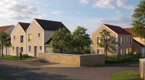 Programme immobilier neuf DOMAINE DES FAUVETTES - Étampes maisons proches Bois Bourdon cadre nature et familial (91150) - Référence : 17204
