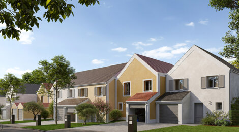 Programme immobilier neuf DOMAINE DES FAUVETTES - Étampes maisons proches Bois Bourdon cadre nature et familial (91150) - Référence : 17204
