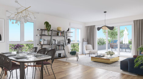 Programme immobilier neuf JARDINS D'OPALE - Étaples : Appartements studio–T5 avec balcons, jardins privatifs et proximité Baie de Canche (62630) - Référence : 14495