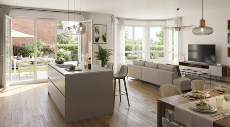 Programme immobilier neuf Le Domaine du Moulin - Étaples résidence neuve entre dunes et Touquet (62630) - Référence : 15829