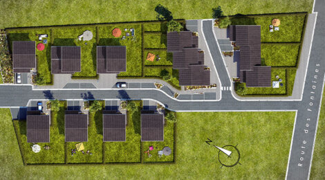 Programme immobilier neuf LES VILLAS DE L'ADRET - Etercy : 13 maisons T4–T5 de 87 à 103 m² avec jardins privatifs près d’Annecy (74150) - Référence : 1003