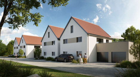 Programme immobilier neuf Les duos Ettendorf - Ettendorf : appartements neufs du 3 au 4 pièces à quelques pas du cœur de bourg (67350) - Référence : 8449