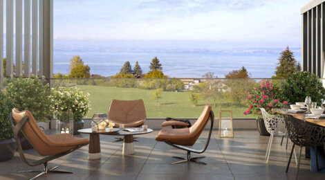 Programme immobilier neuf Hill Park 3ème tranche - Évian-les-Bains face au Lac Léman proche Genève (74500) - Référence : 17108