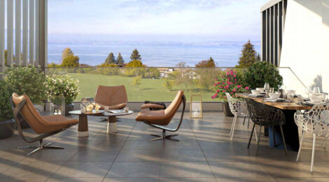 Programme immobilier neuf Hill Park seconde tranche - Évian-les-Bains panorama sur le lac Léman (74500) - Référence : 16164