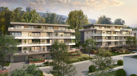Programme immobilier neuf Hill Park seconde tranche - Évian-les-Bains panorama sur le lac Léman (74500) - Référence : 16164