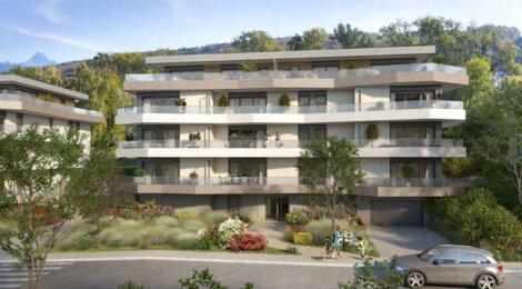 Programme immobilier neuf Hill Park seconde tranche - Évian-les-Bains panorama sur le lac Léman (74500) - Référence : 16164