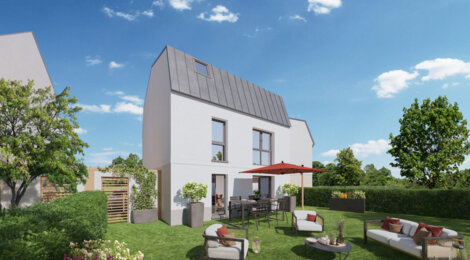 Programme immobilier neuf Le Domaine du Bois de la Garenne - Évry : appartements et maisons neuves à deux pas du bois de la Garenne, RE2020 et luminosité (91000) - Référence : 15673