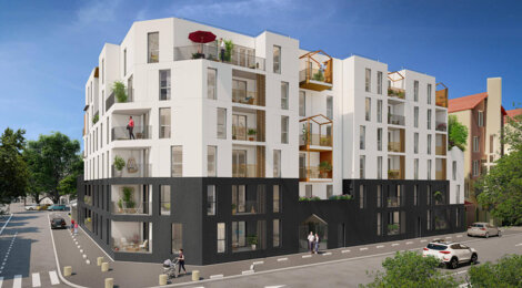 Programme immobilier neuf DESIGN - Evry-Courcouronnes : appartements neufs du 2 au 5 pièces proche centre commercial (91000) - Référence : 14861