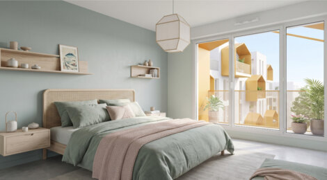 Programme immobilier neuf DESIGN - Evry-Courcouronnes : appartements neufs du 2 au 5 pièces proche centre commercial (91000) - Référence : 14861