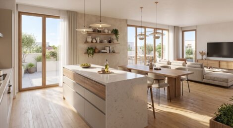 Programme immobilier neuf LES TOITS D'EVRY - Évry-Courcouronnes résidence neuve à 8 min du RER D (91000) - Référence : 17846