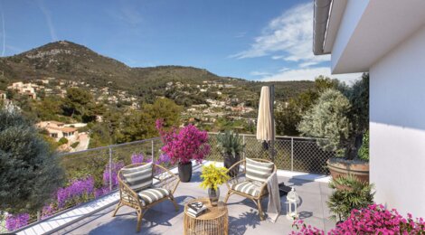 Programme immobilier neuf LES TERRASSES DU MONT -  Falicon : appartements neufs du studio au 4 pièces sur les hauteurs de Nice (06950) - Référence : 14395