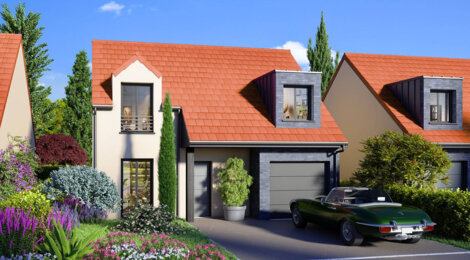 Programme immobilier neuf Résidence Pollux - Fampoux : Maisons T3–T5 avec jardins, garages et parking aérien à 15 min de la gare d'Arras (62118) - Référence : 12437