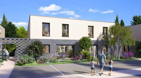 Programme immobilier neuf Résidence Pollux - Fampoux : Maisons T3–T5 avec jardins, garages et parking aérien à 15 min de la gare d'Arras (62118) - Référence : 12437