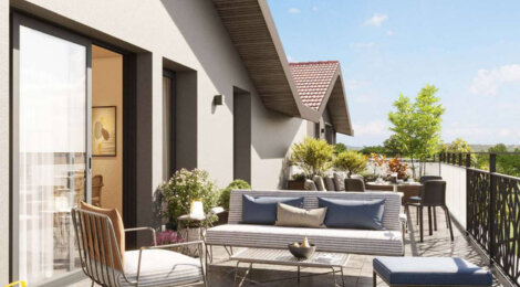 Programme immobilier neuf Arbor&sens - Feigères : Appartements T2–T5 avec terrasses, jardins privatifs et proximité Genève (74160) - Référence : 7244