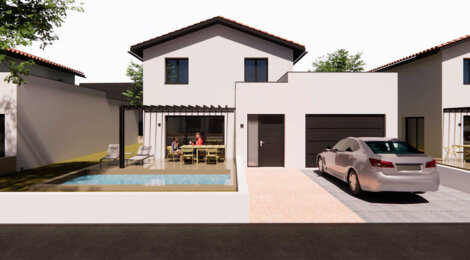Programme immobilier neuf Le domaine des Villas - Feillens maisons neuves avec jardin à 15 min de Mâcon (01570) - Référence : 17578