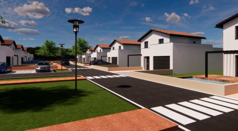 Programme immobilier neuf Le domaine des Villas - Feillens maisons neuves avec jardin à 15 min de Mâcon (01570) - Référence : 17578