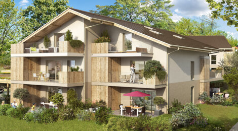 Programme immobilier neuf ALBA - Fillière Saint-Martin-Bellevue résidence savoyarde proche Annecy et Genève (74570) - Référence : 17730