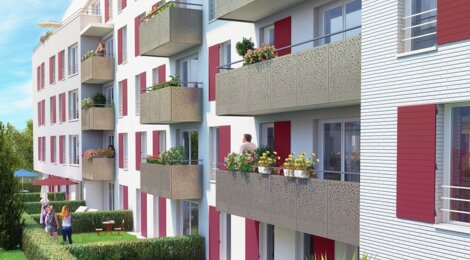 Programme immobilier neuf LE CLOS  DES GENETS - Fleury-Mérogis : Appartements T1–T3 avec balcons, terrasses et jardins privatifs dans le quartier des Joncs Marins (91700) - Référence : 1184