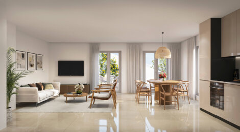 Programme immobilier neuf PAULETTE ET LULU ILOT 3/4/5 - Floirac : Appartements studio–T5 avec loggias, parking et luminosité à 200 mètres de la mairie (33270) - Référence : 14406
