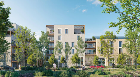 Programme immobilier neuf PAULETTE ET LULU ILOT 3/4/5 - Floirac : Appartements studio–T5 avec loggias, parking et luminosité à 200 mètres de la mairie (33270) - Référence : 14406