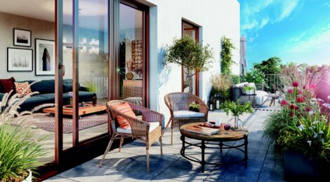 Programme immobilier neuf Latitude 270 - Floirac : Appartements studio–T5 avec terrasses, RT2012 et parking proche de Bordeaux Bastide (33270) - Référence : 6409
