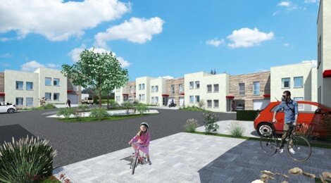 Programme immobilier neuf Le Hameau - Folschviller : 26 maisons T4–T5 de 90 m² avec jardins et garages près des commerces (57730) - Référence : 19