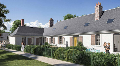 Programme immobilier neuf Les Logis de la Perrée - Fondettes : Appartements T3–T4 et maisons avec jardins privatifs, piscine et proximité Arboretum de la Perrée (37230) - Référence : 14694