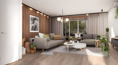 Programme immobilier neuf Les Logis de la Perrée - Fondettes : Appartements T3–T4 et maisons avec jardins privatifs, piscine et proximité Arboretum de la Perrée (37230) - Référence : 14694