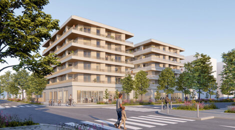 Programme immobilier neuf Sourcea - Fontaine écoquartier Porte du Vercors proche tram A (38600) - Référence : 15383