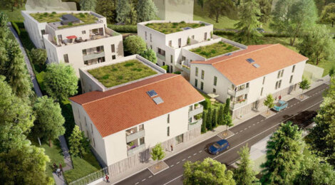 Programme immobilier neuf VERT FONTAINES - Fontaines-Saint-Martin : appartements T2-T4 duplex avec espaces extérieurs près de Lyon (69270) - Référence : 3191