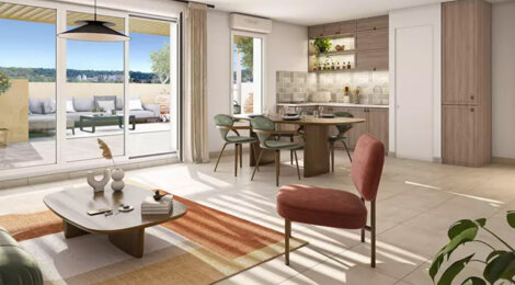 Programme immobilier neuf Millésime - Fontaines-sur-Saône à proximité du Parc de la Tête d’Or en 30 min (69270) - Référence : 16058