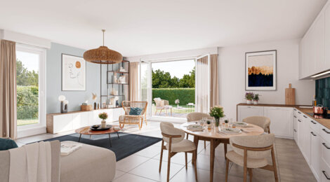 Programme immobilier neuf Le Domaine - Francheville le Bourg - Francheville : appartements neufs du 2 au 4 pièces proche bus C20 (69340) - Référence : 15252