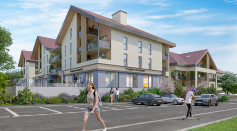 Programme immobilier neuf Cœur Frangy - Frangy : Appartements studio–T4 avec terrasses, parking sécurisé et proximité centre du village (74270) - Référence : 14711