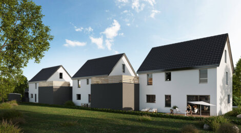 Programme immobilier neuf Les Duos de la Source - Friesenheim : Appartements T3–T5 avec terrasses, jardins privatifs et proximité cadre champêtre (67860) - Référence : 6967