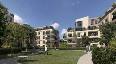 Programme immobilier neuf Les Terrasses de L'Hippodrome - Garches : appartements neufs du 2 au 5 pièces avec vue sur l'hippodrome de Saint-Cloud (92380) - Référence : 14963