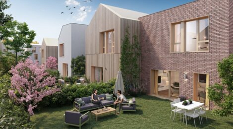 Programme immobilier neuf Canopée - Gargenville : Appartements T2–T5 et maisons avec terrasses, parking privatif et proximité gare Ligne J (78440) - Référence : 14643