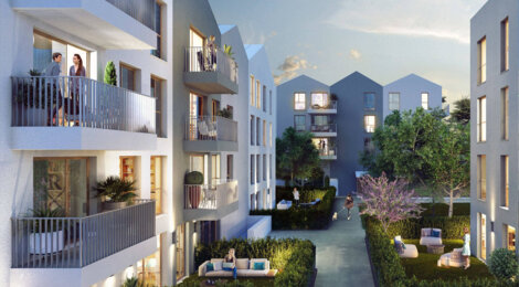 Programme immobilier neuf GREEN AVENUE - Garges-lès-Gonesse : Appartements T1–T4 avec jardins, balcons et stationnement sécurisé à 2 pas du RER (95140) - Référence : 4789